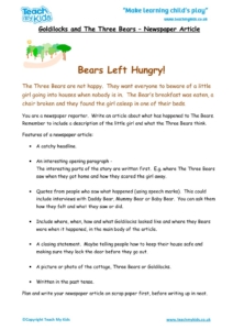 Worksheets for kids - goldilocks-newspaper_article_2